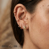 Astronaut – 14K/18K Gold Intergalactic Threadless End - piercing - zone.com