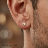 At Sign – 14K/18K Gold Threadless End - piercing - zone.com