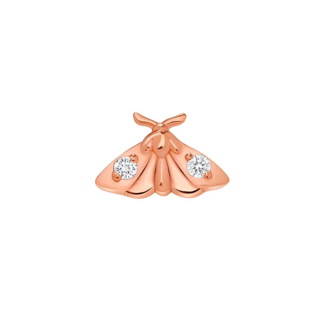 Atlas Moth – 14K/18K Gold Gem Threadless End - piercing - zone.com