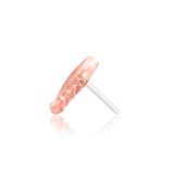 Audrey – Geometric Beaded Design – 14K Gold Threadless End - piercing - zone.com