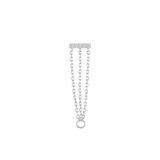 Auralie CZ Chain – 14K Gold Threadless End - piercing - zone.com