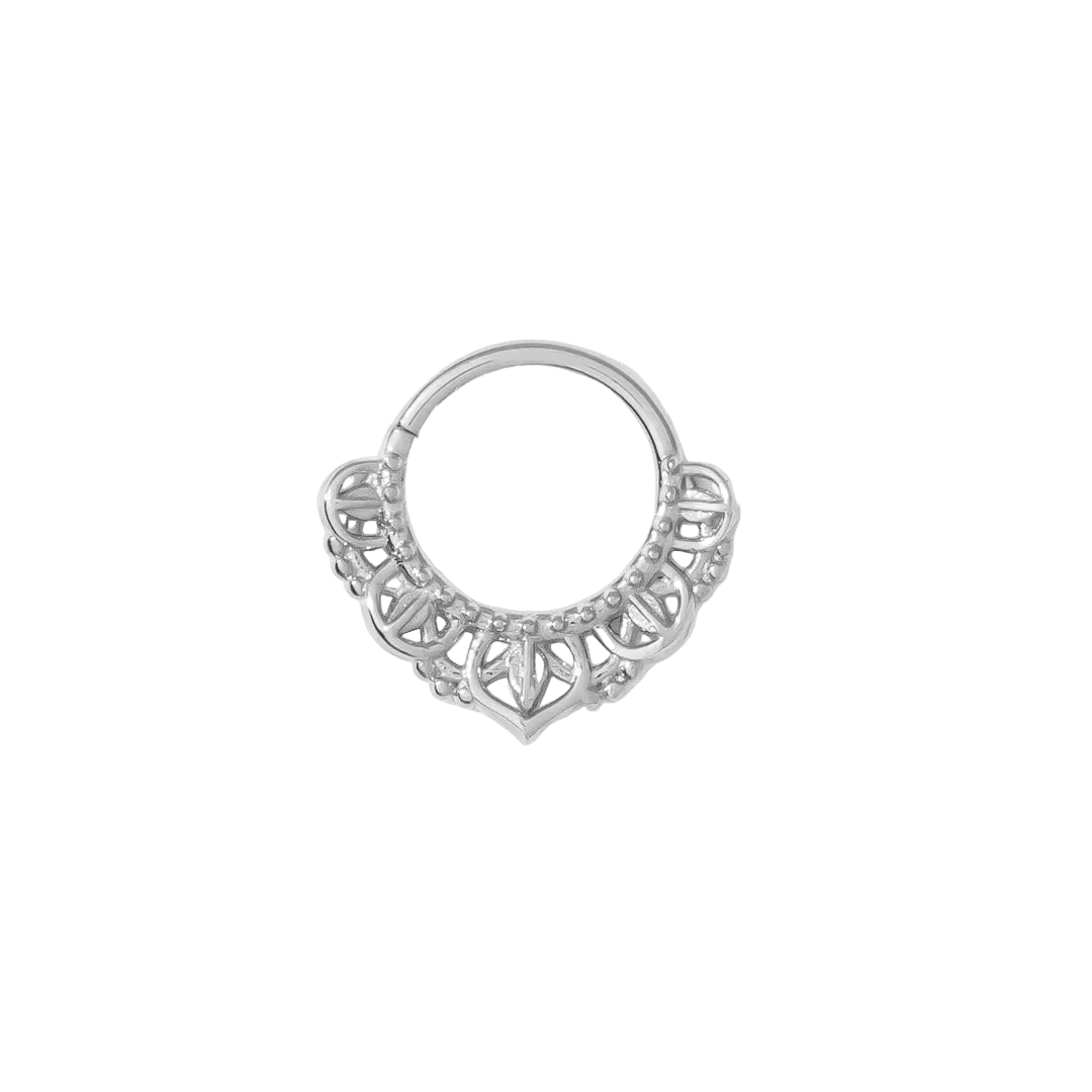 Awaken Continuous Ring - 14K Gold Seamless Ring - piercing - zone.com
