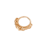 Awaken Continuous Ring - 14K Gold Seamless Ring - piercing - zone.com