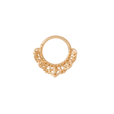 Awaken Continuous Ring - 14K Gold Seamless Ring - piercing - zone.com