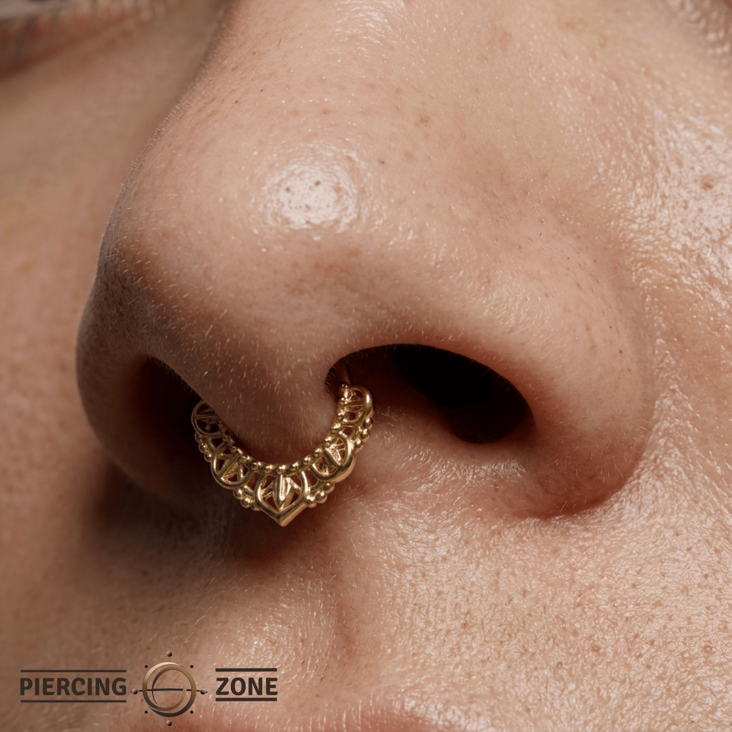 Awaken Continuous Ring - 14K Gold Seamless Ring - piercing - zone.com