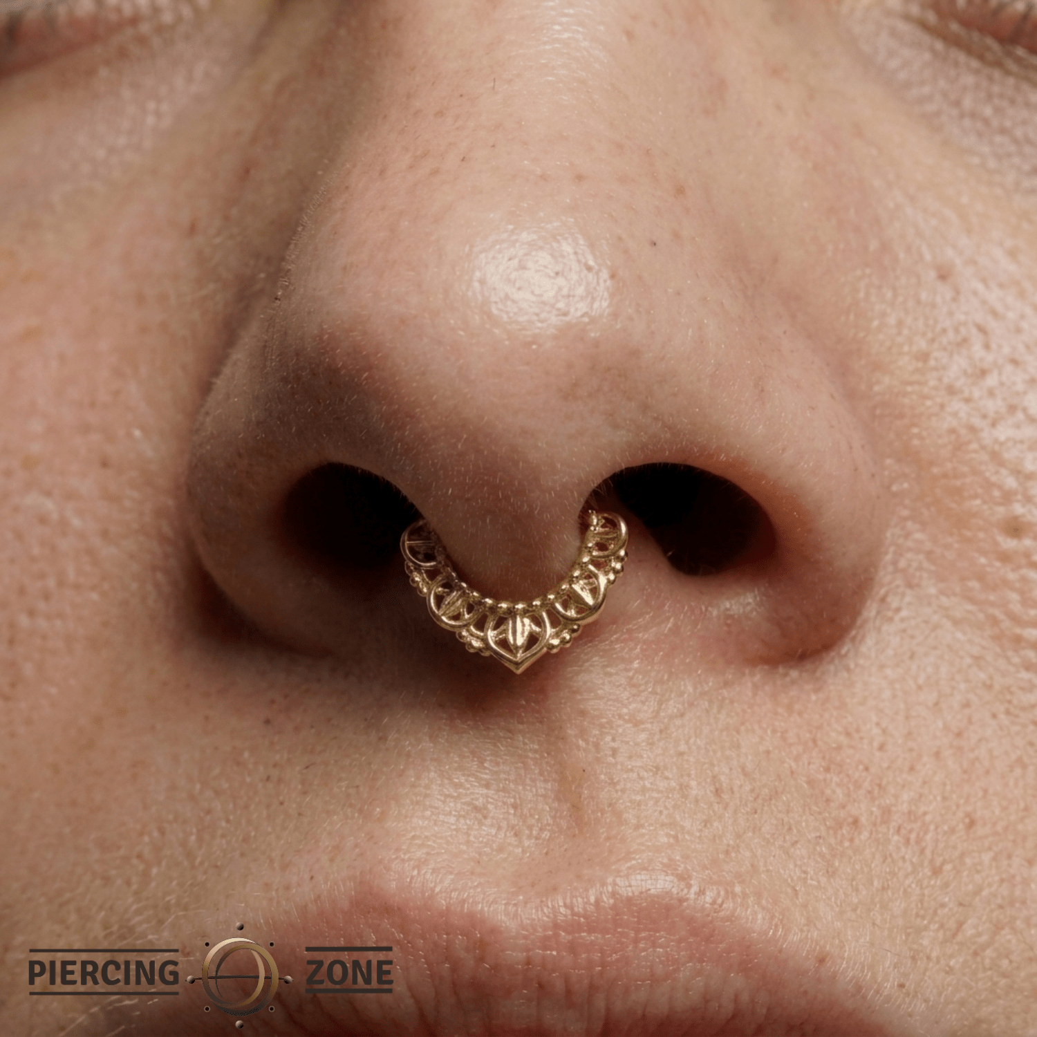 Awaken Continuous Ring - 14K Gold Seamless Ring - piercing - zone.com