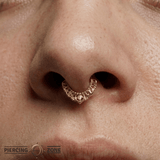 Awaken Continuous Ring - 14K Gold Seamless Ring - piercing - zone.com
