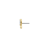 Awareness - 18K Gold Gem Threadless/Threaded End - piercing-zone.com