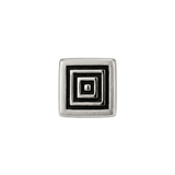 Aztec Square - 14K Gold Antiqued Threadless/Threaded End - piercing - zone.com