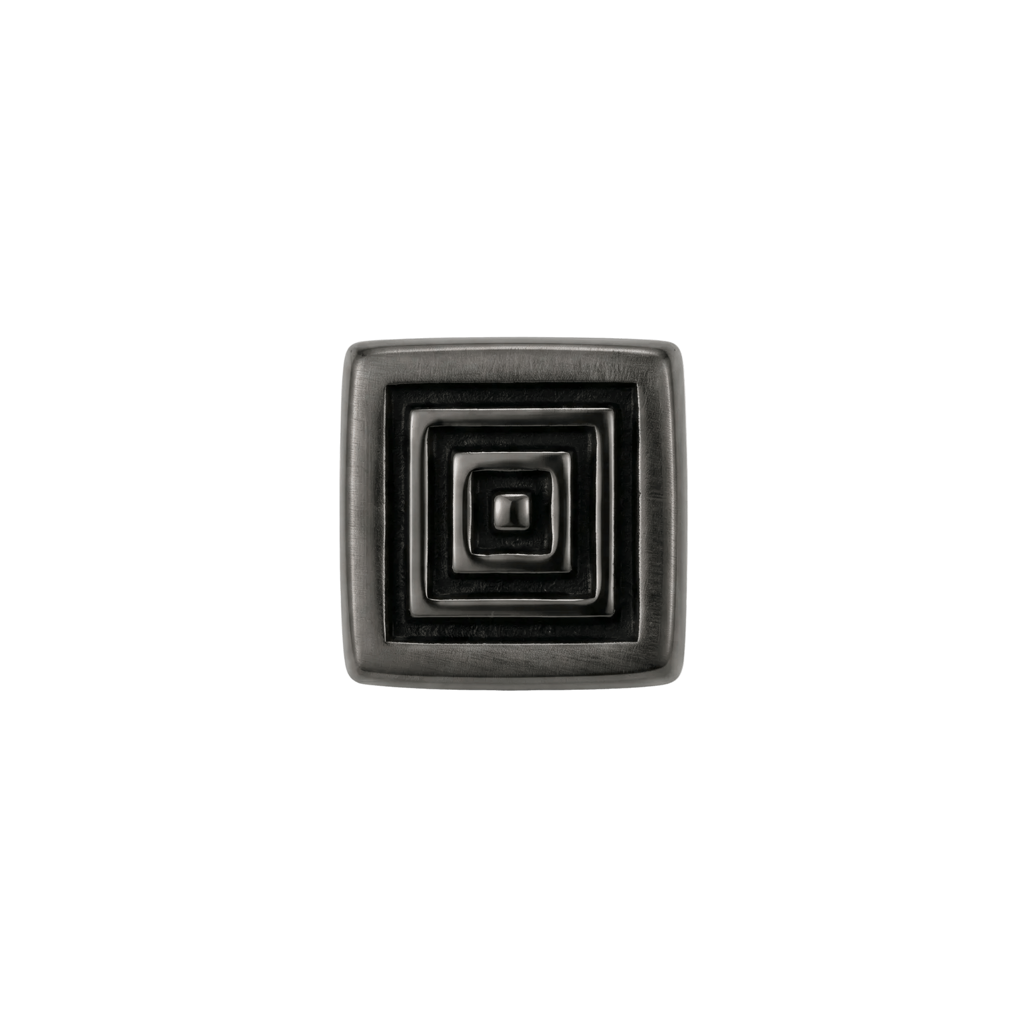 Aztec Square - 14K Gold Antiqued Threadless/Threaded End - piercing - zone.com