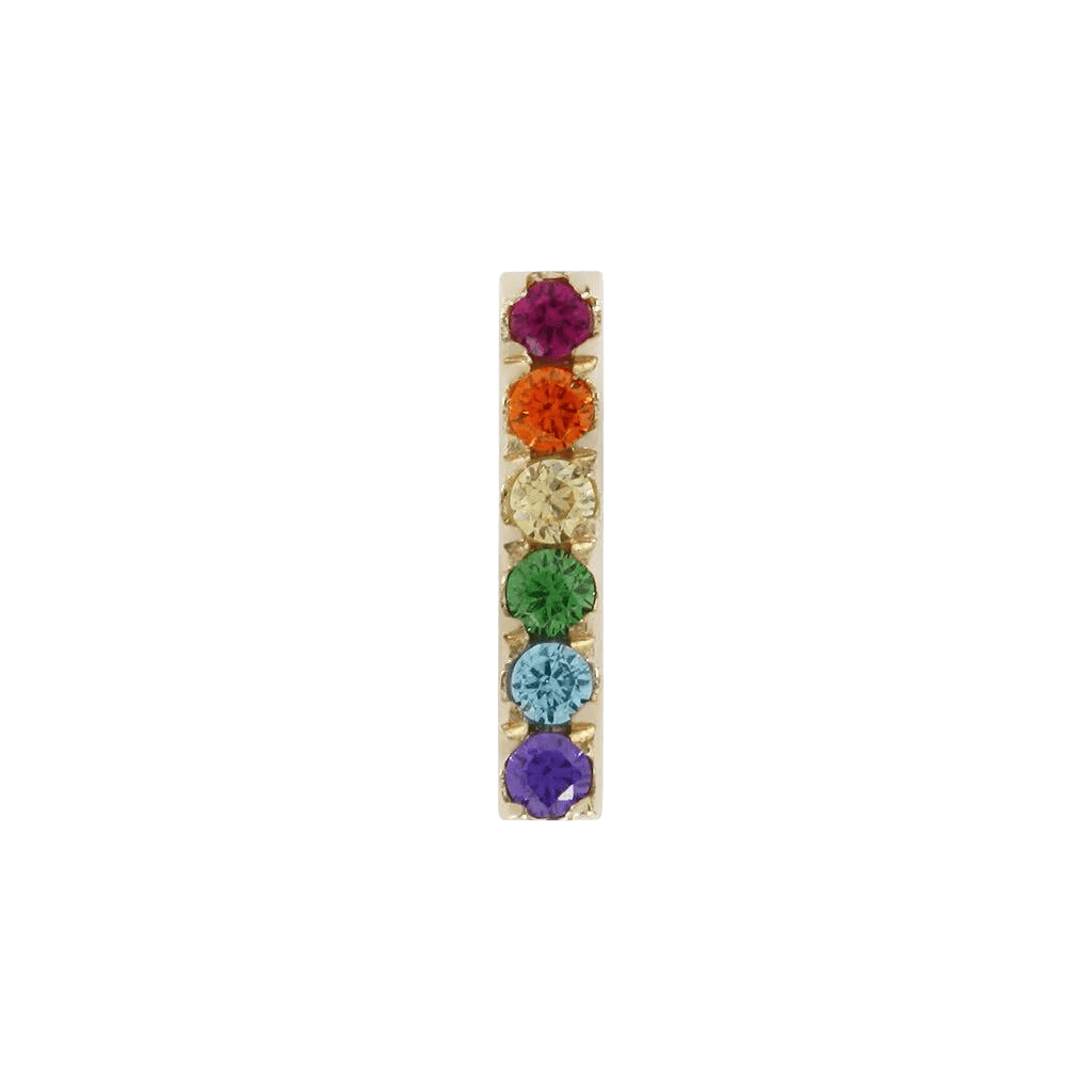 RAINBOW ROWE - THREADLESS END piercing-zone.com