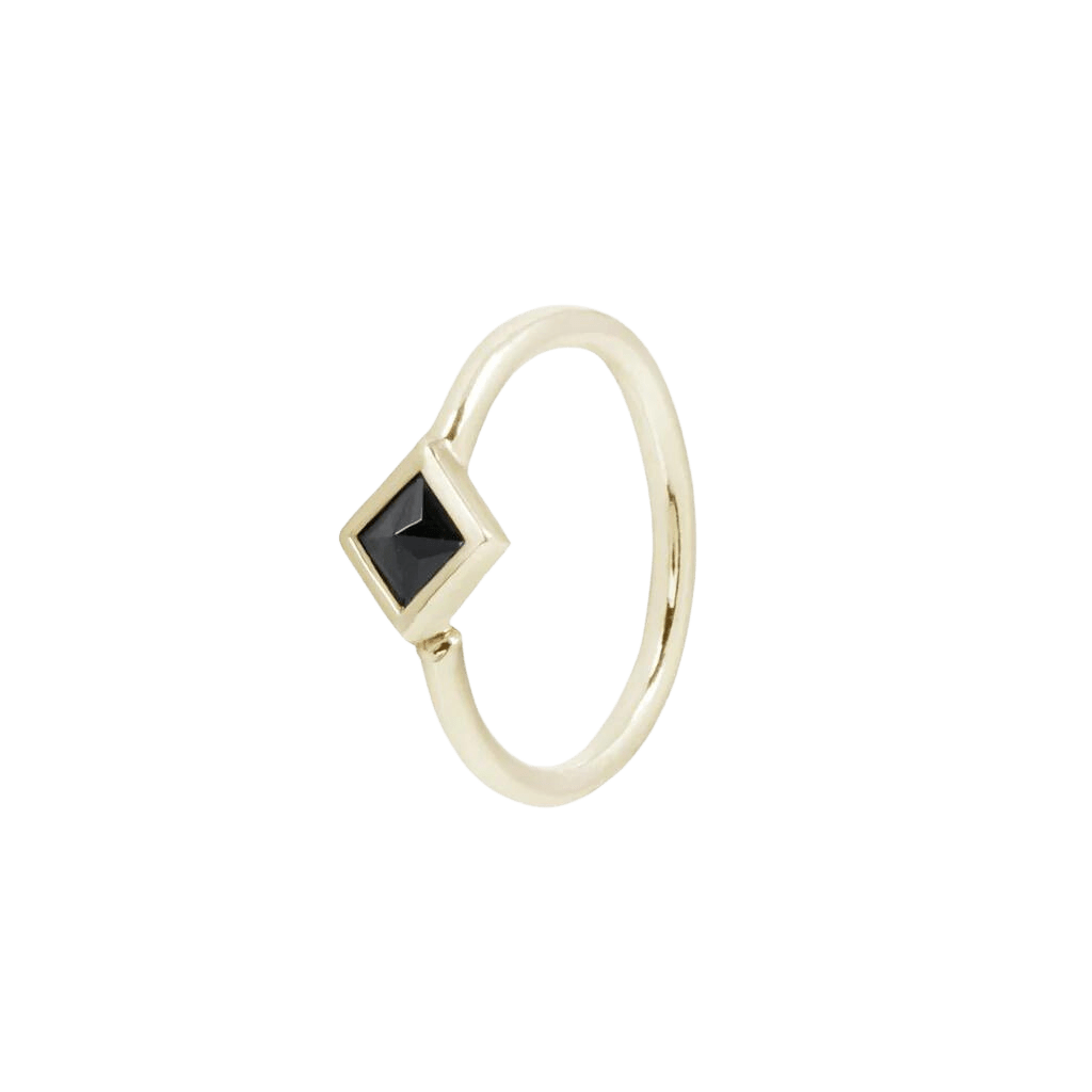 MAE BLACK SPINEL SEAMLESS RING piercing-zone.com