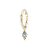 ALMOST FAMOUS - TURQUOISE + CZ - CHARM piercing-zone.com
