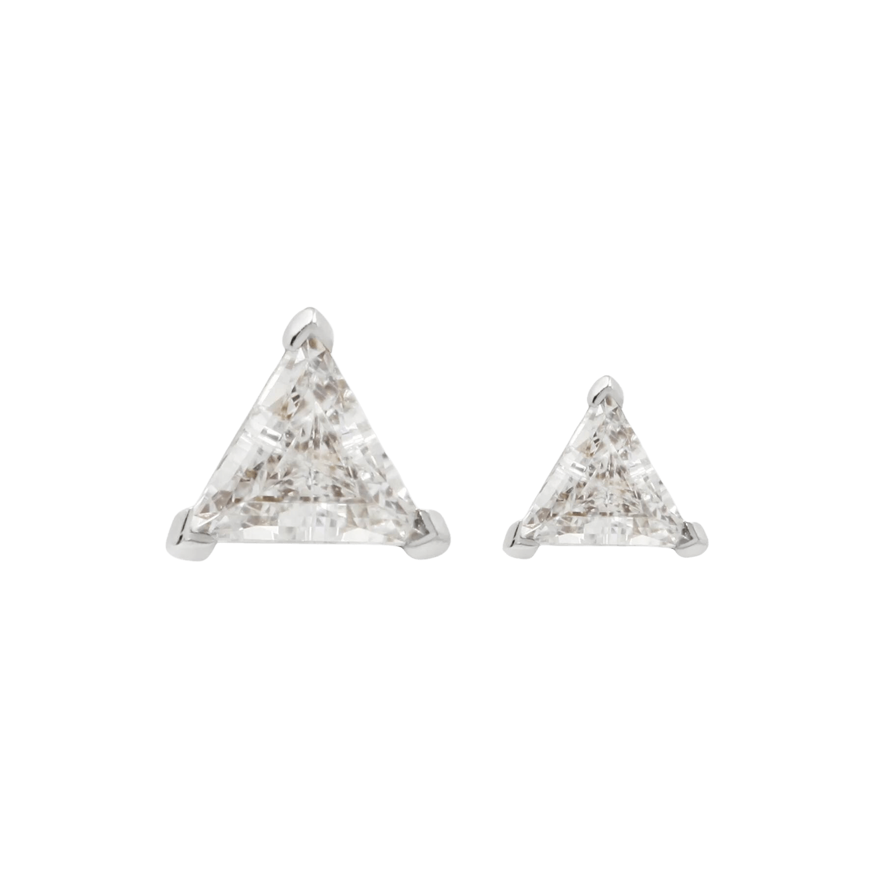 TRILLION SWAROVSKI CZ - THREADLESS END piercing-zone.com
