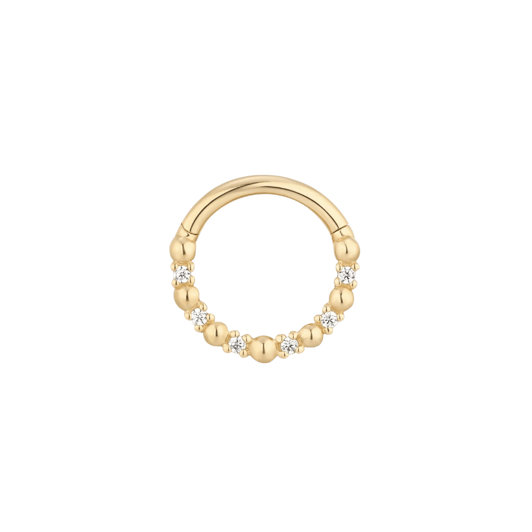 LOVE IS LOVE - CZ - GOLD CLICKER piercing-zone.com