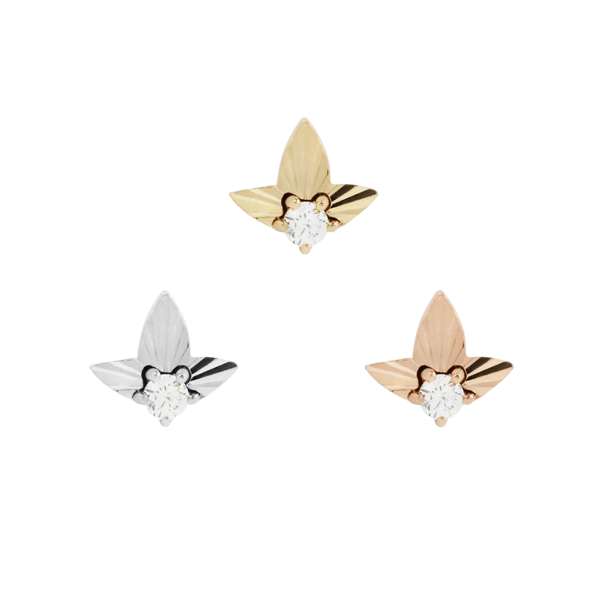 GRATITUDE - CZ - THREADLESS END piercing-zone.com