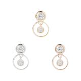 WARHOL - CZ - THREADLESS END WITH DANGLE piercing-zone.com
