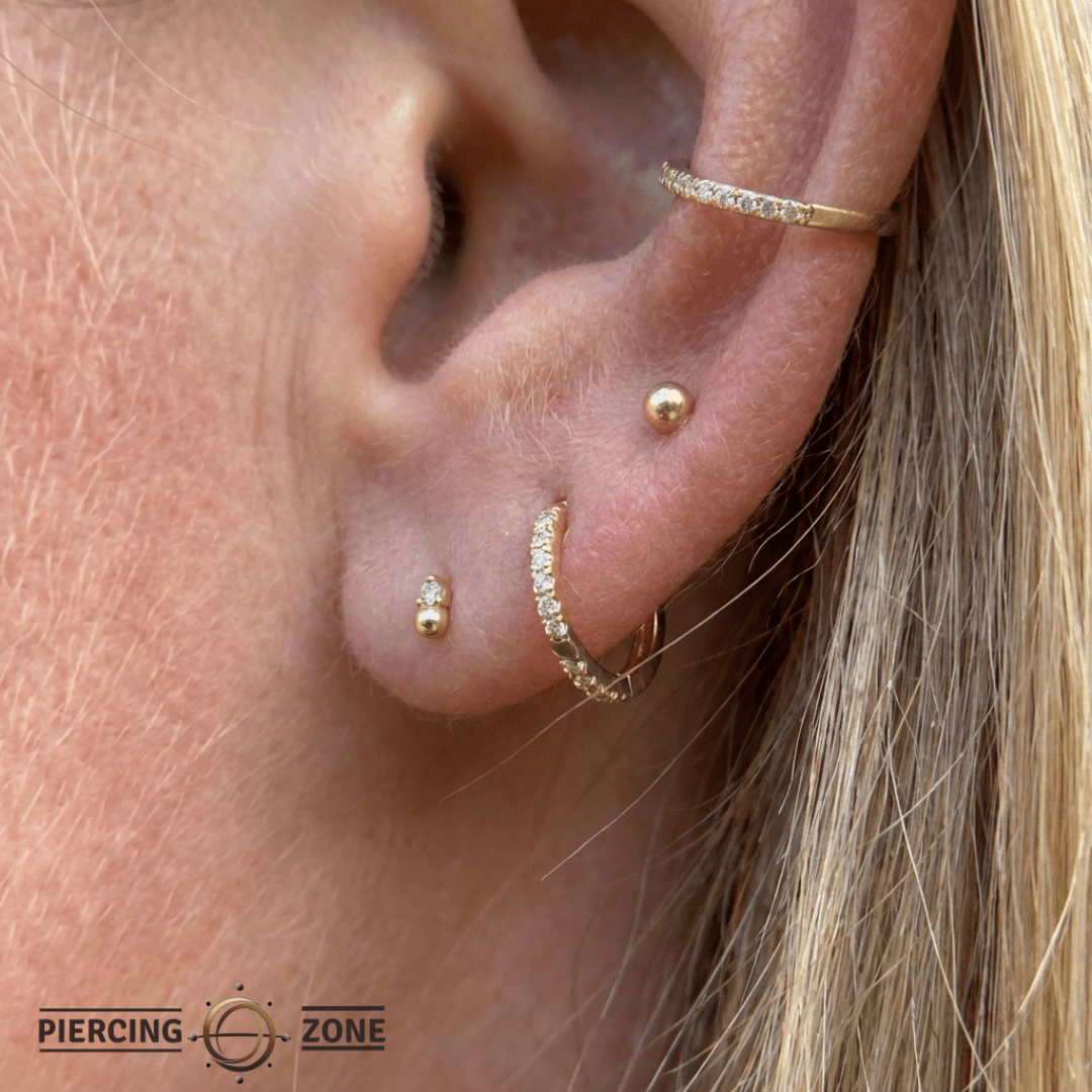 Babe – 14K Gold Threadless End - piercing - zone.com