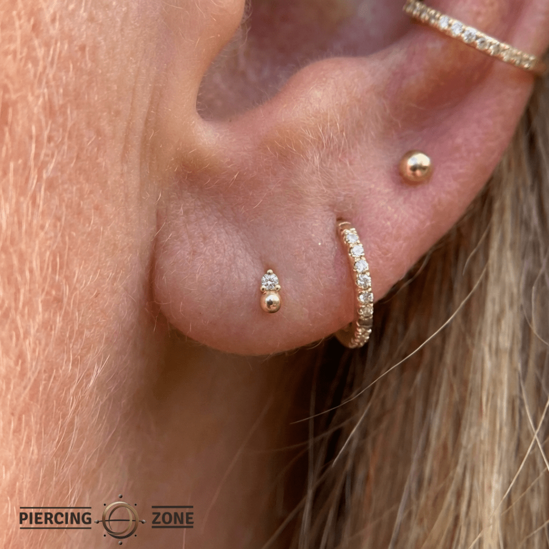 Babe – 14K Gold Threadless End - piercing - zone.com