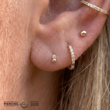 Babe – 14K Gold Threadless End - piercing - zone.com