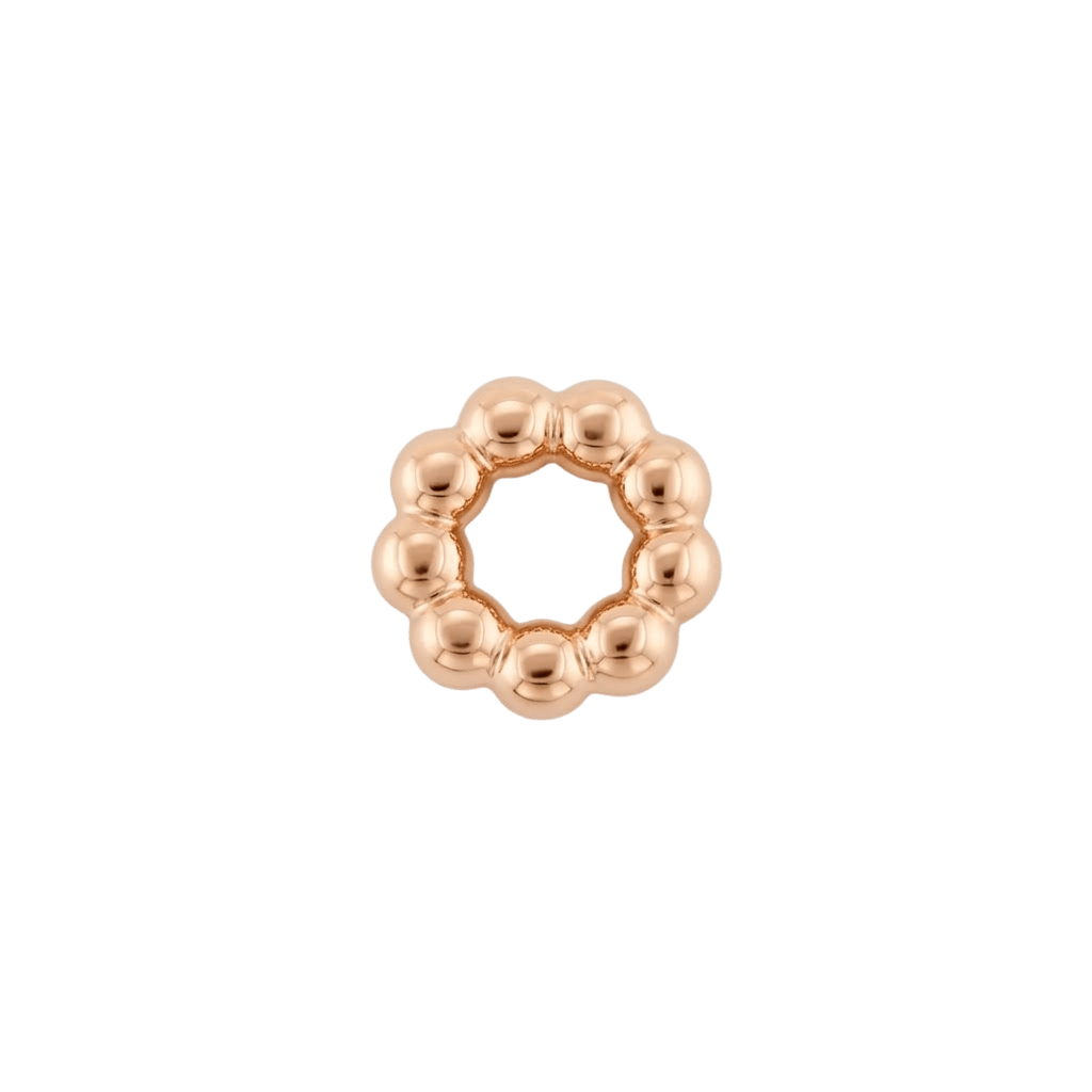 Baby Ball Hoop - 18K Gold Threadless/Threaded End - piercing-zone.com