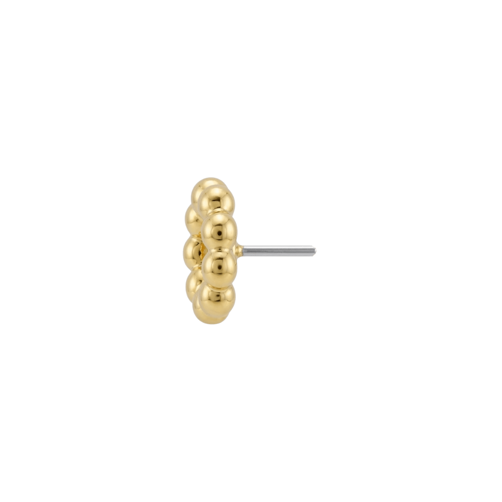 Baby Ball Hoop - 18K Gold Threadless/Threaded End - piercing-zone.com