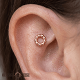 Baby Ball Hoop - 18K Gold Threadless/Threaded End - piercing-zone.com