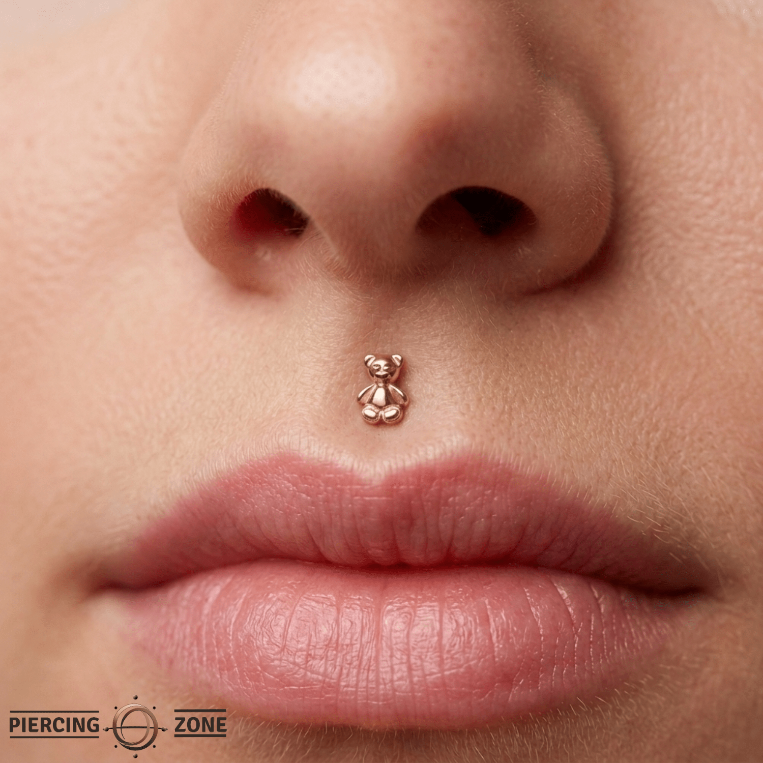 Baby Bear – 14K Gold Threadless/Threaded End - piercing - zone.com