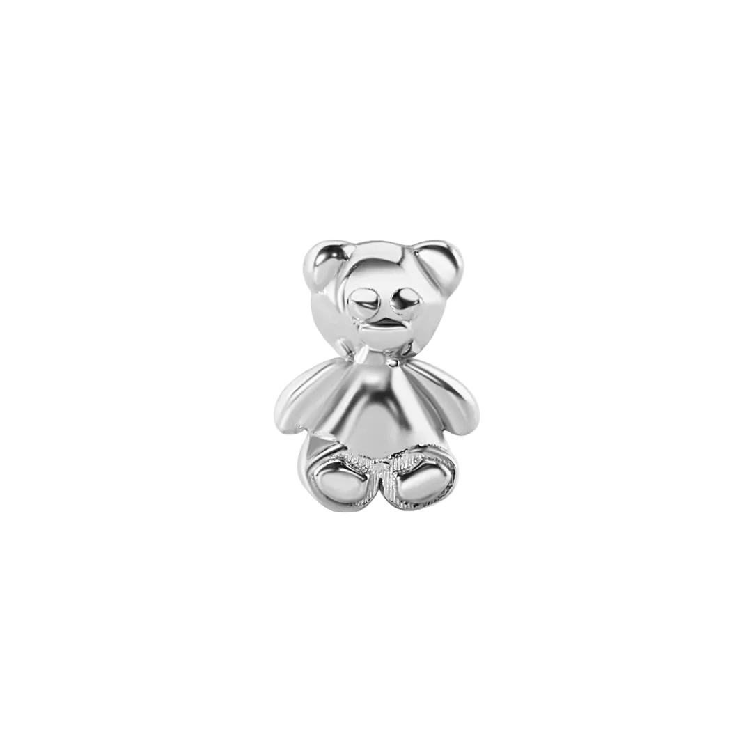 Baby Bear – 14K Gold Threadless/Threaded End - piercing - zone.com