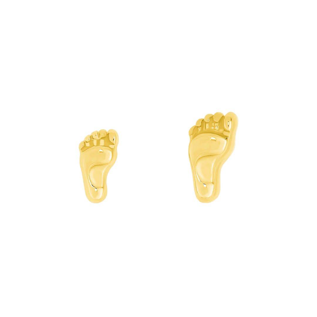 Baby Foot – 14K/18K Gold Threadless End - piercing - zone.com