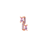 Baguetta – 14K Gold Threadless/Threaded End - piercing - zone.com