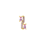 Baguetta – 14K Gold Threadless/Threaded End - piercing - zone.com