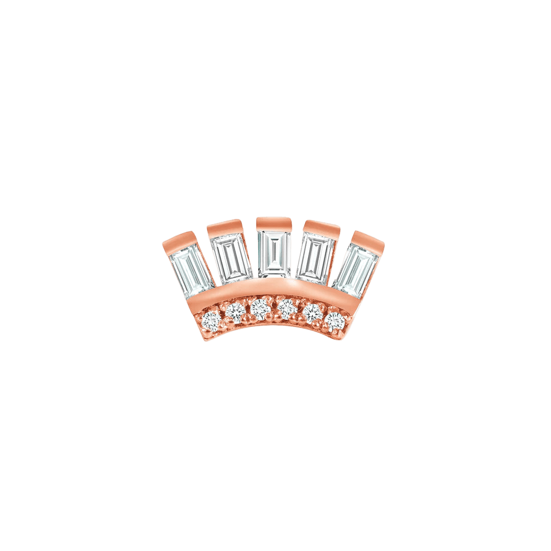 Baguette Beauty – 14K/18K Gold Threadless End - piercing - zone.com