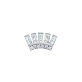 Baguette Beauty – 14K/18K Gold Threadless End - piercing - zone.com