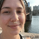 Baguette Beauty Seamless Ring – 14K Gold Multi - Baguette Arc - piercing - zone.com