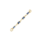 Baguette Blue Sapphire Chain – 18K Gold Gemstone Piercing Chain - piercing - zone.com