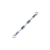 Baguette Blue Sapphire Chain – 18K Gold Gemstone Piercing Chain - piercing - zone.com