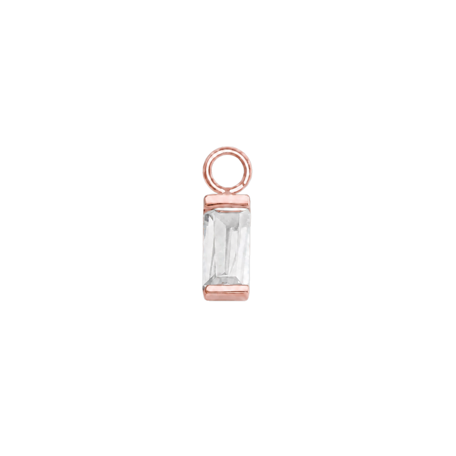 Baguette – 14K & 18K Gold Gemstone Charm