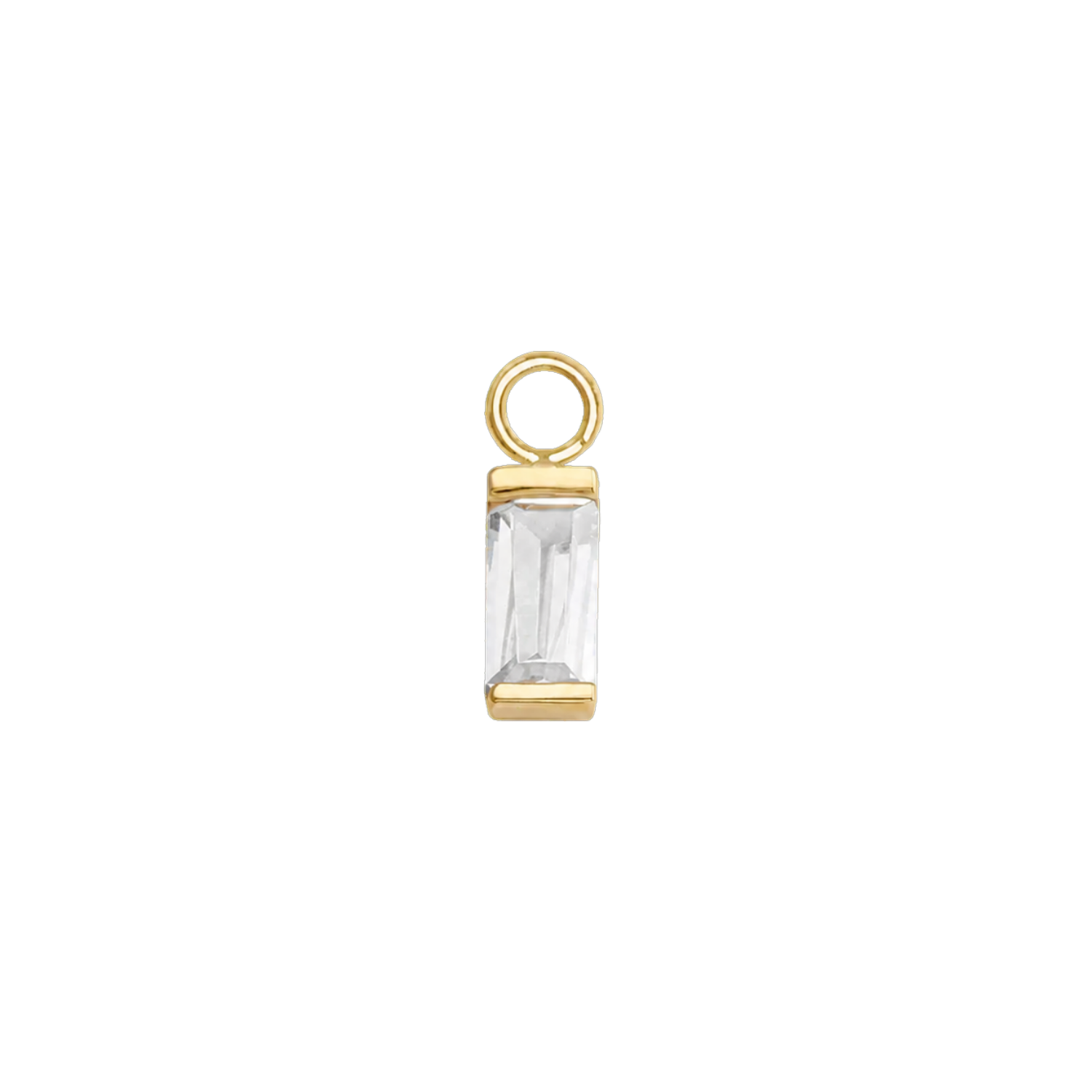 Baguette – 14K & 18K Gold Gemstone Charm