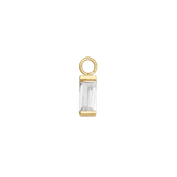 Baguette – 14K & 18K Gold Gemstone Charm