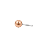 Ball End - 18K Gold Titanium Threadless End - piercing - zone.com