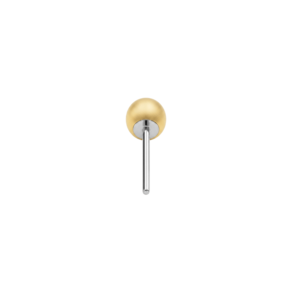 Ball End - 18K Gold Titanium Threadless End - piercing - zone.com
