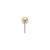 Ball End - 18K Gold Titanium Threadless End - piercing - zone.com