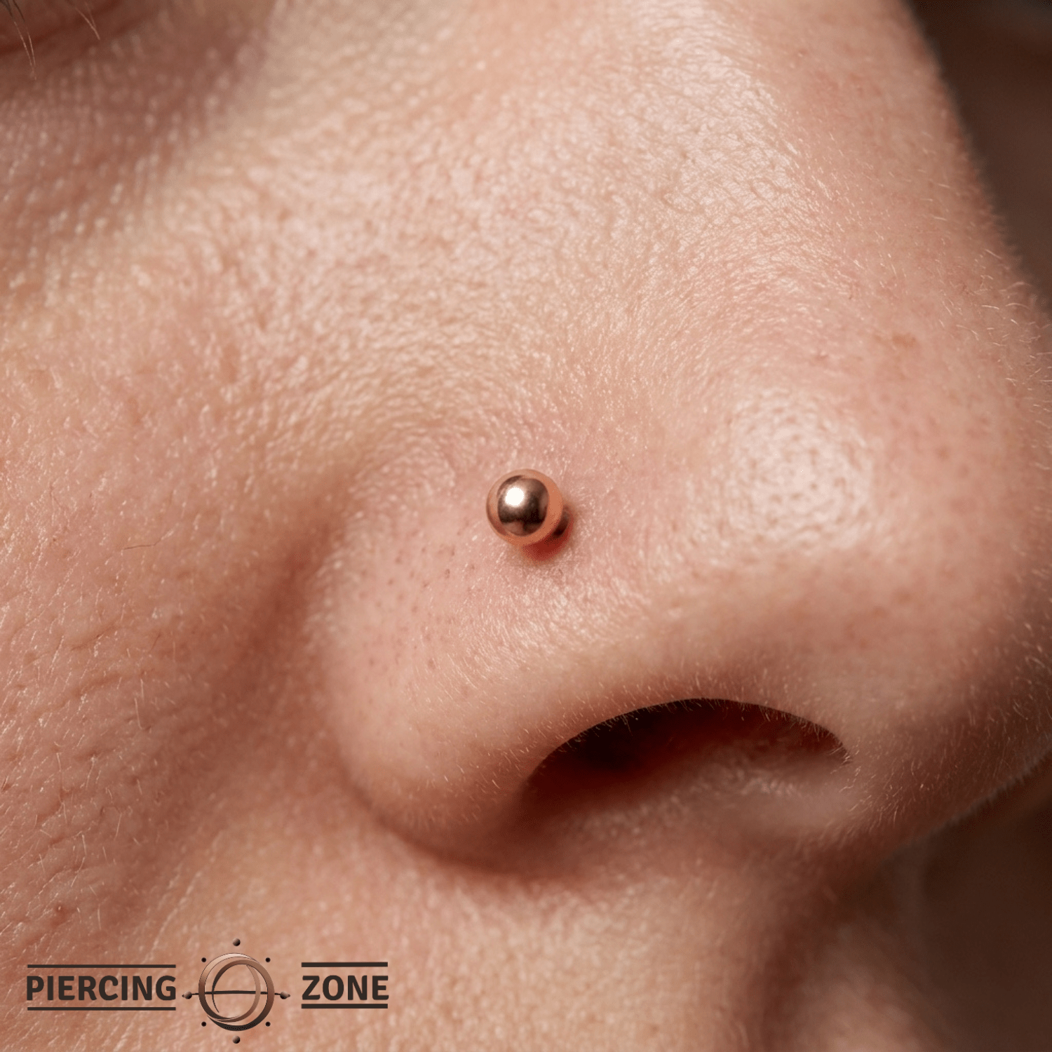 Ball End - 18K Gold Titanium Threadless End - piercing - zone.com