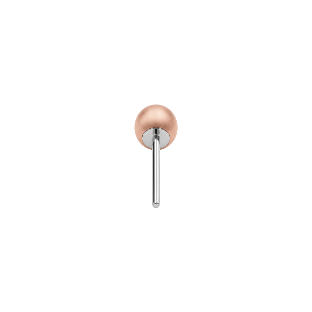 Ball End - 18K Gold Titanium Threadless End - piercing - zone.com