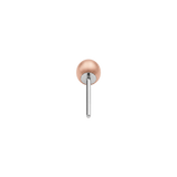 Ball End - 18K Gold Titanium Threadless End - piercing - zone.com