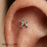 Balloon Animal – 14K Gold Threadless/Threaded End - piercing - zone.com