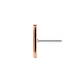 Bar of Gold - 18K Gold Threadless/Threaded End - piercing-zone.com