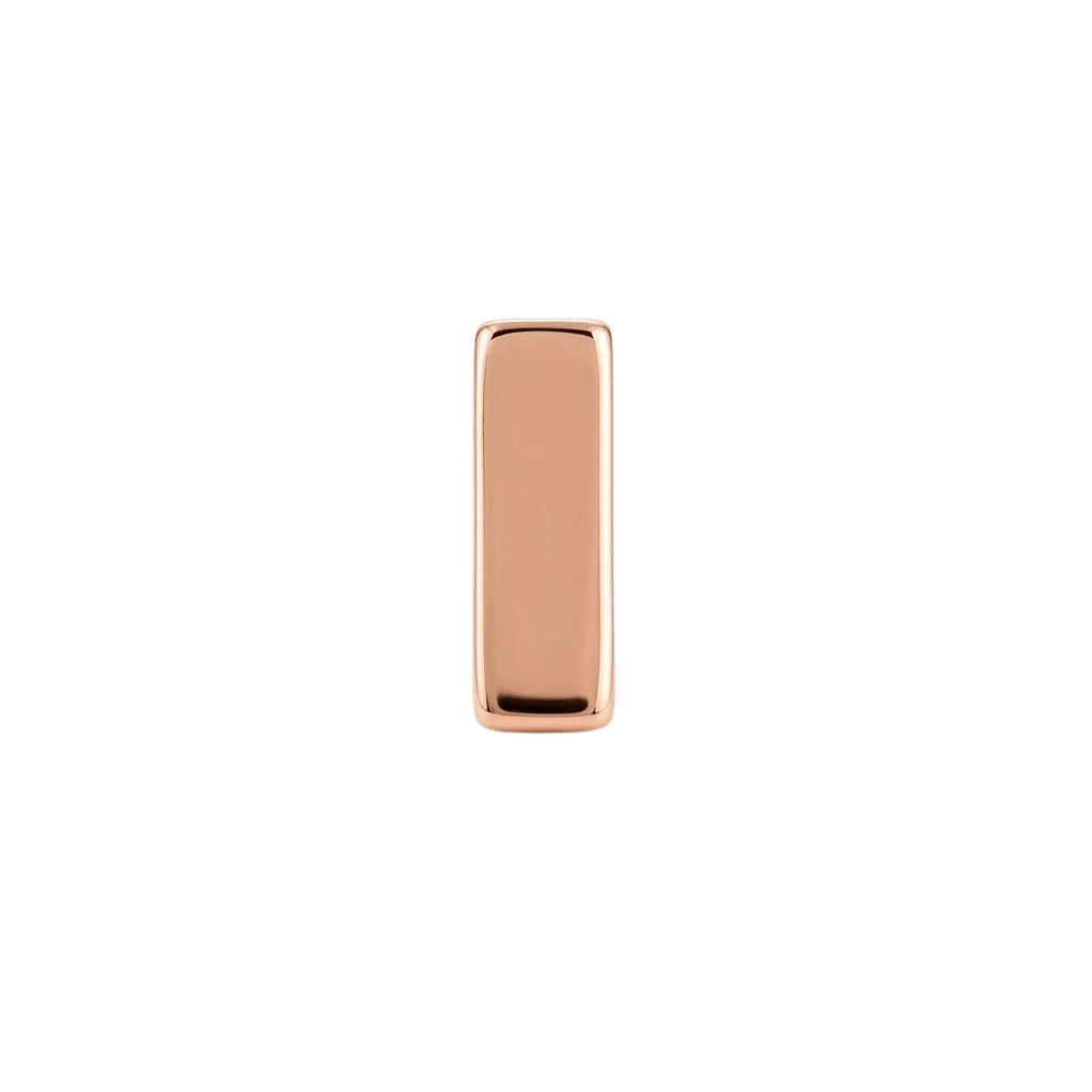 Bar of Gold - 18K Gold Threadless/Threaded End - piercing-zone.com