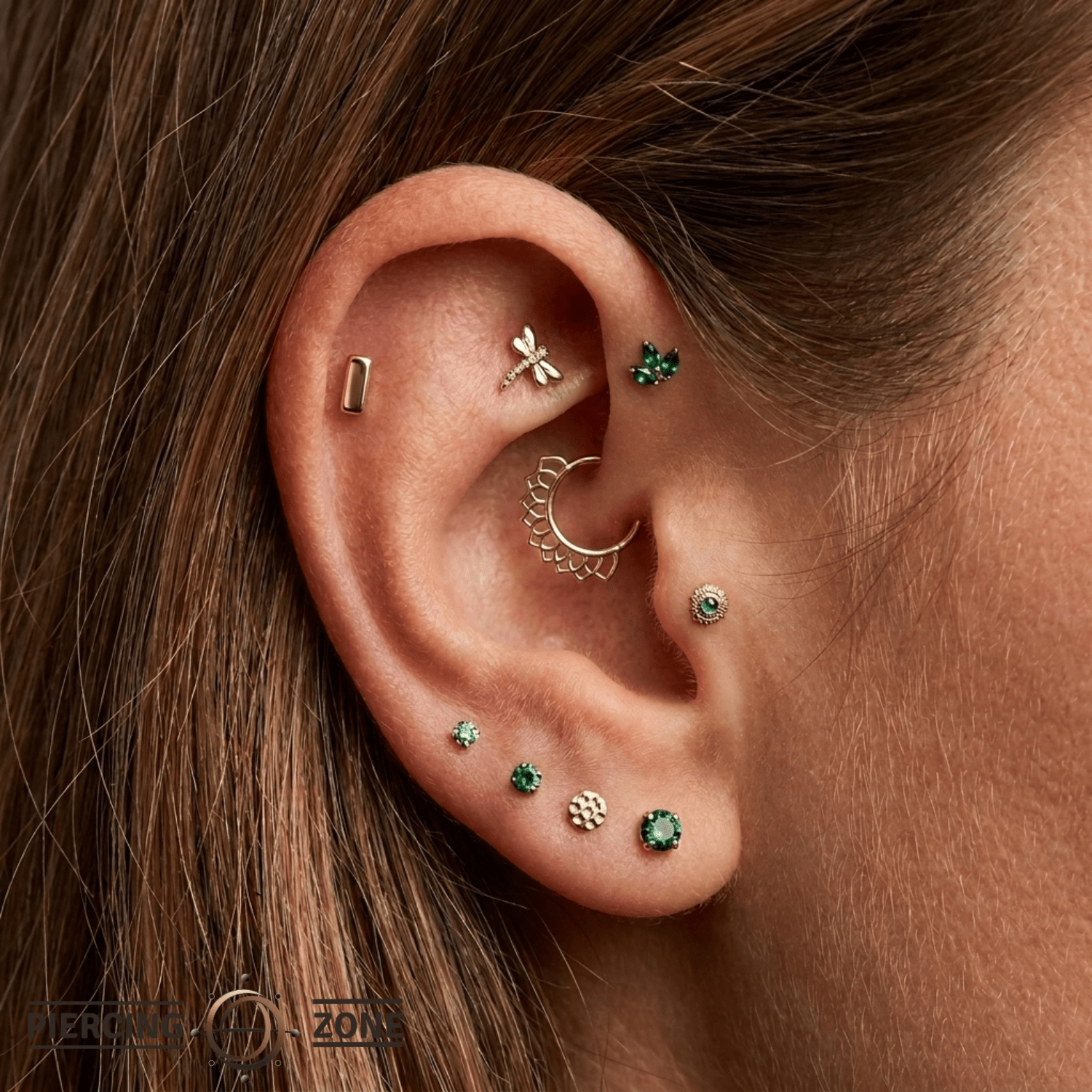Bar of Gold - 18K Gold Threadless/Threaded End - piercing-zone.com